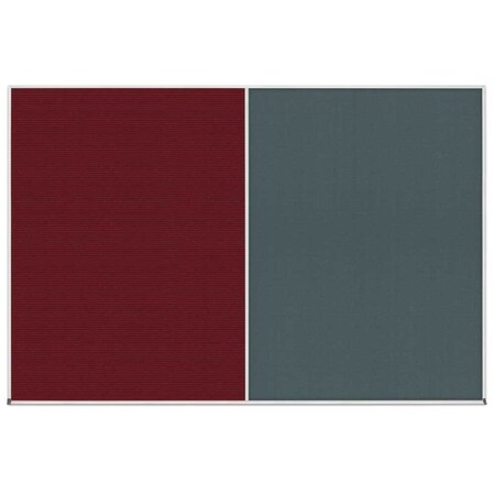 United Visual Products Enclosed Corkboard, 1 Door, 24"x36", 4" Fra UV3408-BLACK-APRICOT
